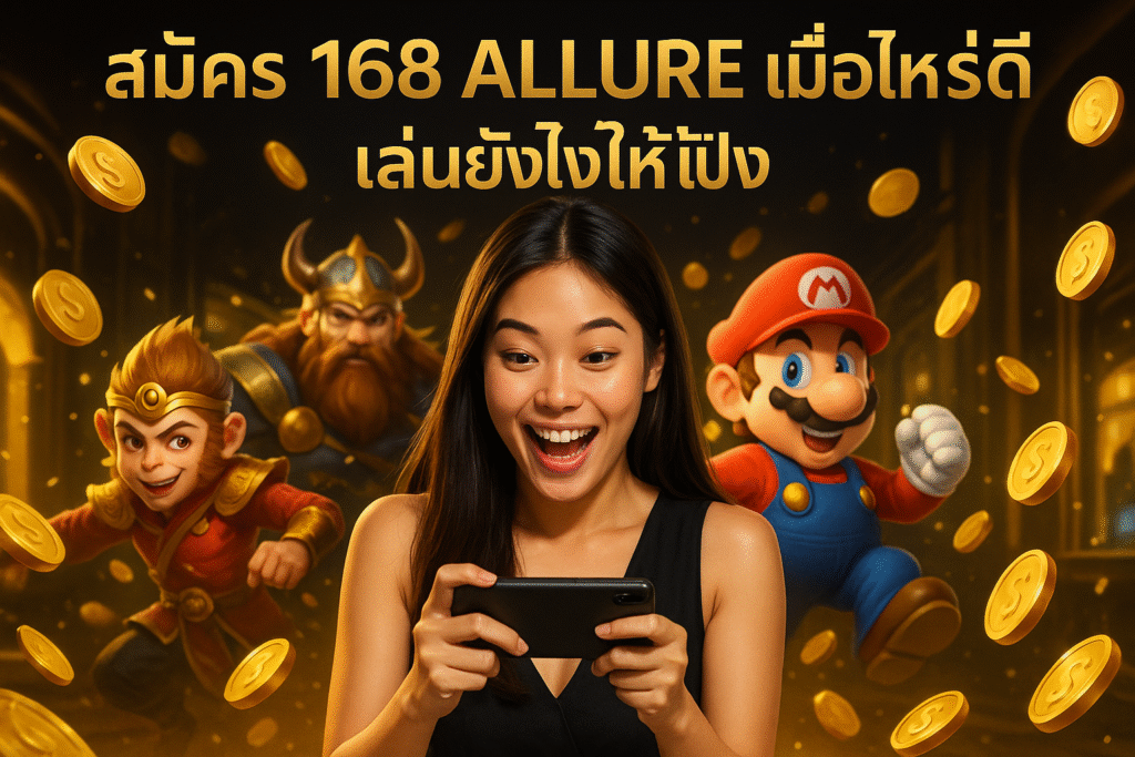 สมัคร 168 ALLURE เมื่อไหร่ดี เล่นยังไงให้ปัง