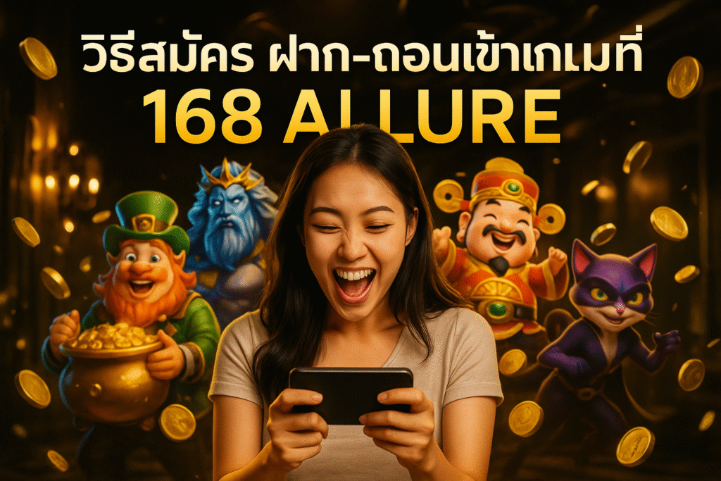 วิธีสมัคร ฝาก‑ถอนเข้าเกมที่ 168 ALLURE ง่ายมาก