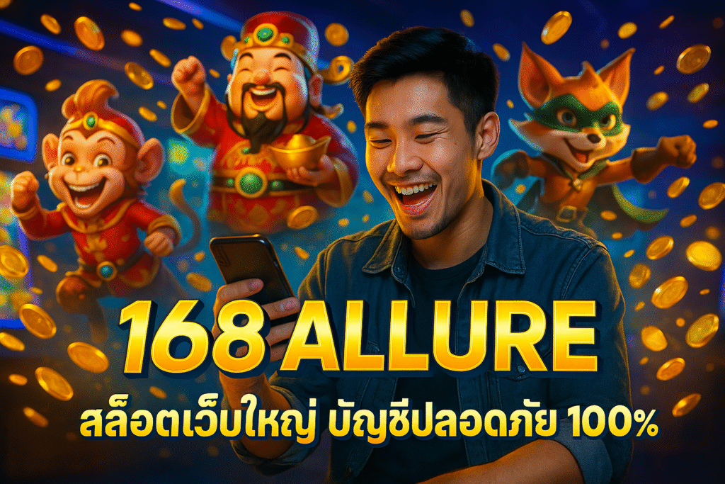 168 ALLURE สล็อตเว็บใหญ่ บัญชีปลอดภัย 100%