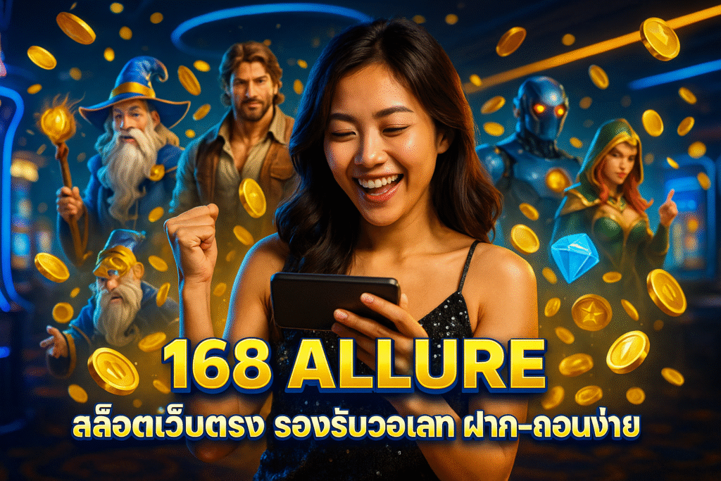 168 ALLURE สล็อตเว็บตรง รองรับวอเลท ฝาก-ถอนง่าย