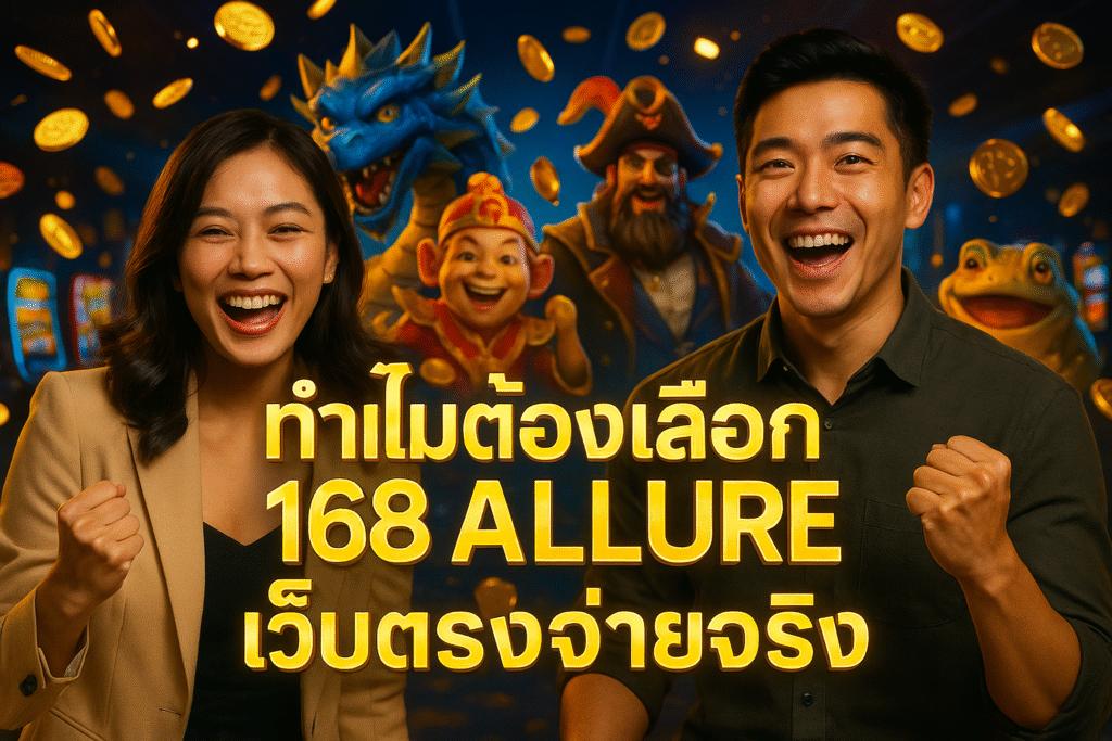 ทำไมต้องเลือก 168 ALLURE เว็บตรงจ่ายจริง