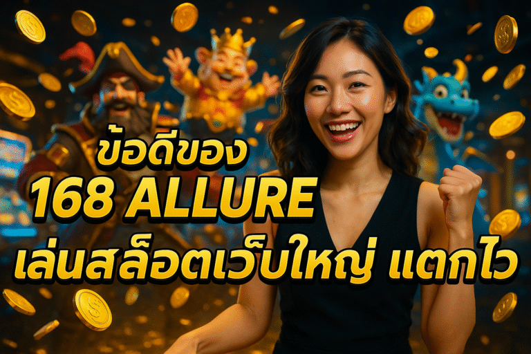ข้อดีของ 168 ALLURE เล่นสล็อตเว็บใหญ่ แตกไว