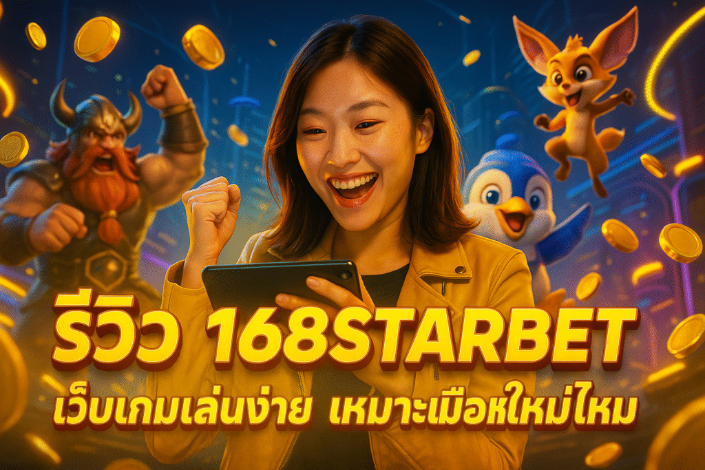 รีวิว 168STARBET เว็บเกมเล่นง่าย เหมาะมือใหม่ไหม