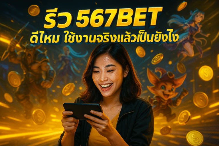รีวิว 567BET ดีไหม ใช้งานจริงแล้วเป็นยังไง
